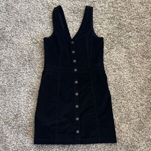 Abercrombie & Fitch corduroy v neck button down mini dress
